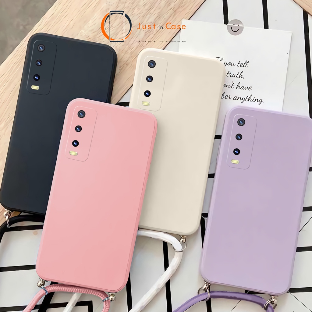 Sling Case Macaron Softcase Tali Polos Vivo Y21 Y21S Y21T Y21A Y33S Y33T Y16 Y35 Y20 Y15S Y01 Y12S Y20S V23E V21 V20 SE V20 Y30 Y50 Y11 Y12 Y15 Y17 Y91 Y93 Y95 Y15s Y51 Y51A V17 V19 S1 S1 PRO Z1 PRO V15 V11 Y91C Y53S