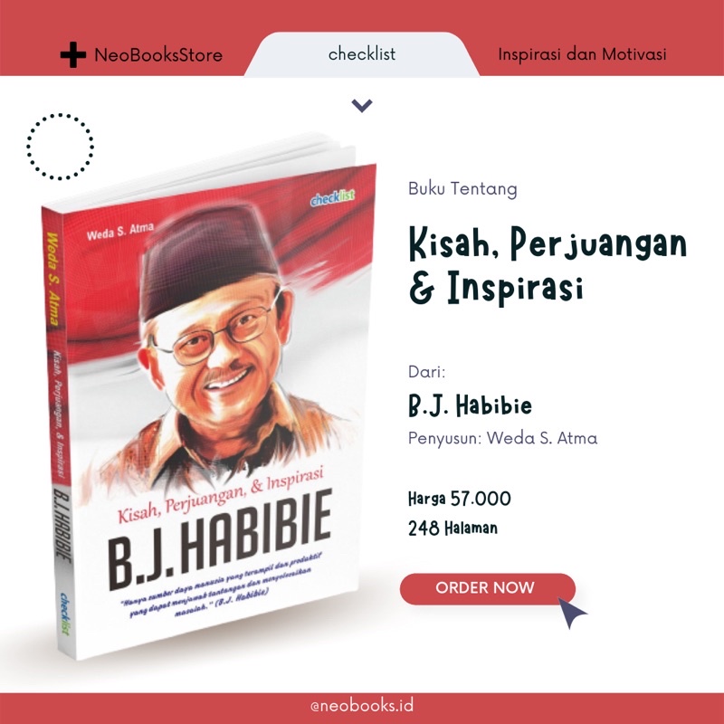 Jual BUKU KISAH, PERJUANGAN DAN INSPIRASI B.J HABIBIE | Shopee Indonesia