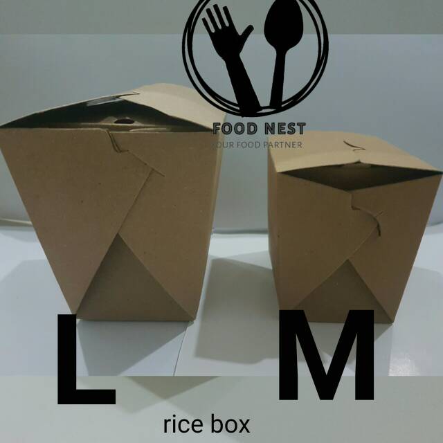 FOOD PAIL / KRAFT RICE BOX / LUNCH BOX PAPER / FOOD PAIL BOX KRAFT MEDIUM LARGE PAPER RICE BOX / RICE BOX PAPER / KOTAK MAKAN DUS COKLAT / KRAFT SIZE MEDIUM / KOTAK MAKAN KERTAS KRAFT