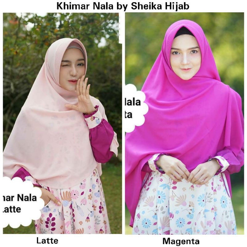 Khimar Nala Jilbab Instan Pesta Syari Cantik by Sheika Hijab