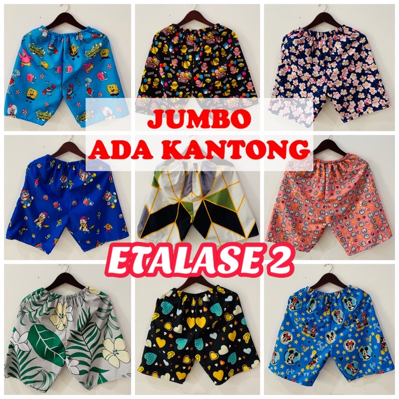 JUMBO XXL celana pendek wanita / celana pendek pria / celana kolor / celana kolor wanita / celana ko
