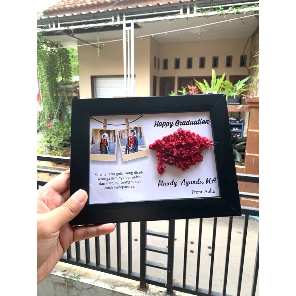 Kado Ultah Ulang Tahun Wisuda Pernikahan Hadiah Anniversary Ultah Wedding Graduation (FLOWER IN FRAME) Hari Ibu/ Ayah Anak Bingkai Bunga Kering Bingkai Kaca Cewek Cowok Birhtday Figura Pigura Prame