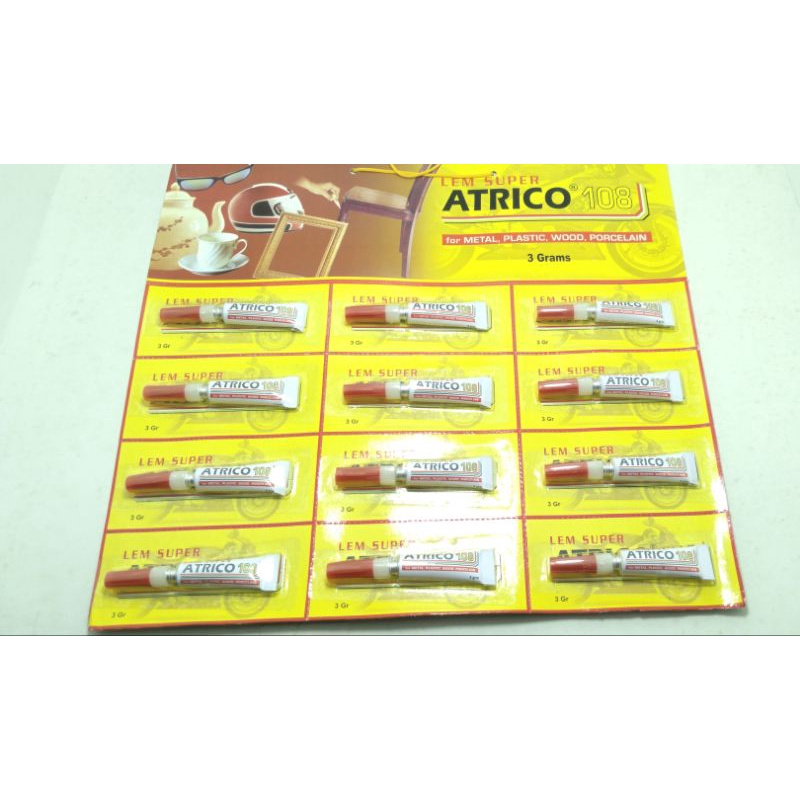 

satu hanger/12 picis lem atrico lem plastik lem sandal lem sepatu