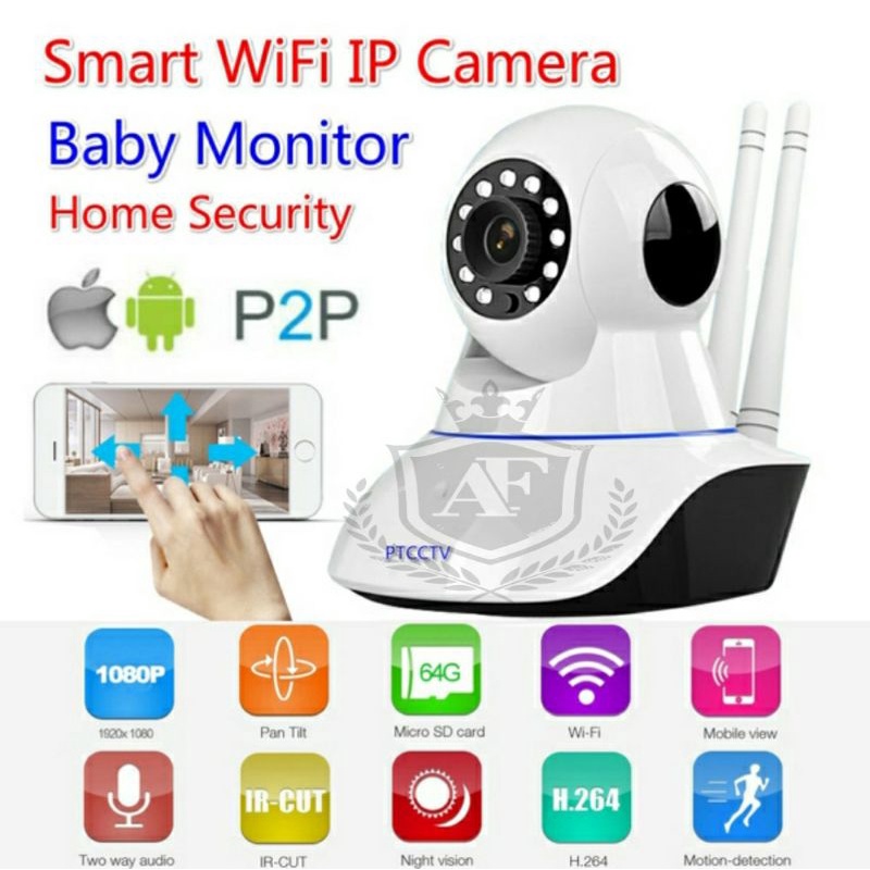 IP Kamera CCTV Wireless Wifi 8MP 1080P  BABY CAM 3 antena YOOSEE