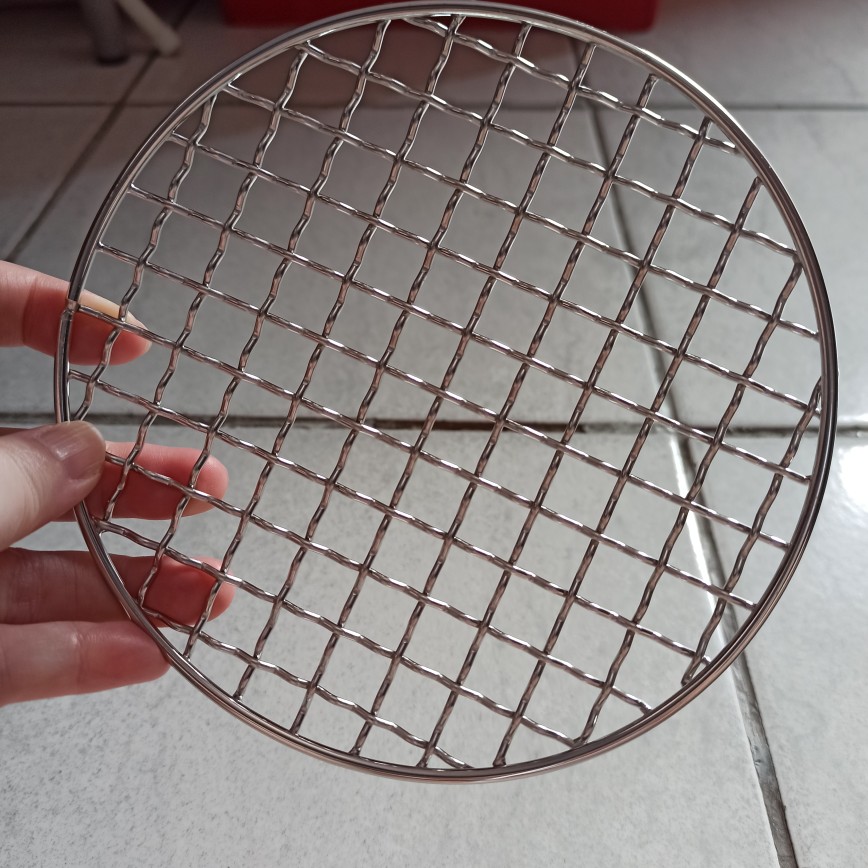 Weststreet Round Stainless Steel Bbq Grill Roast Mesh Net Non-stick Barbecue Baking Pan