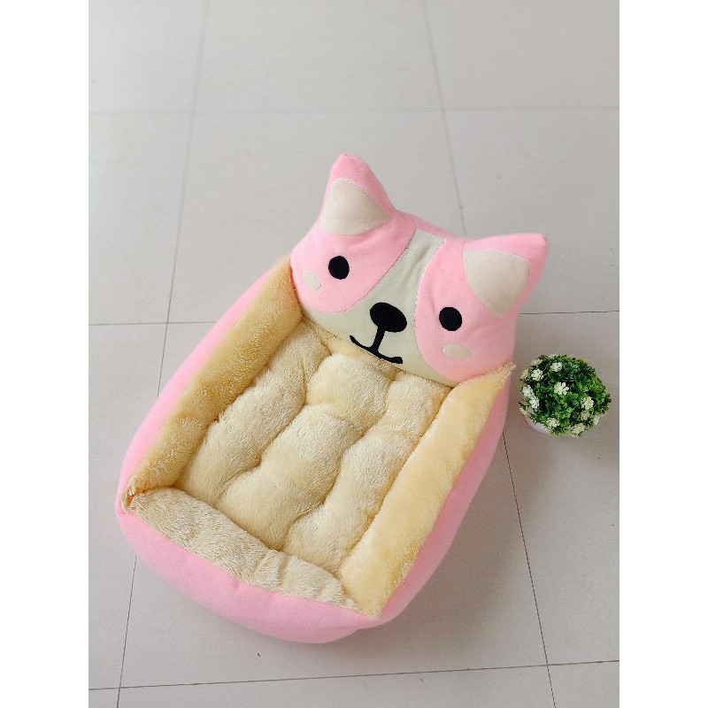 Tempat Tidur Kucing Anjing Matras Removable Model Teddy Golden Kasur