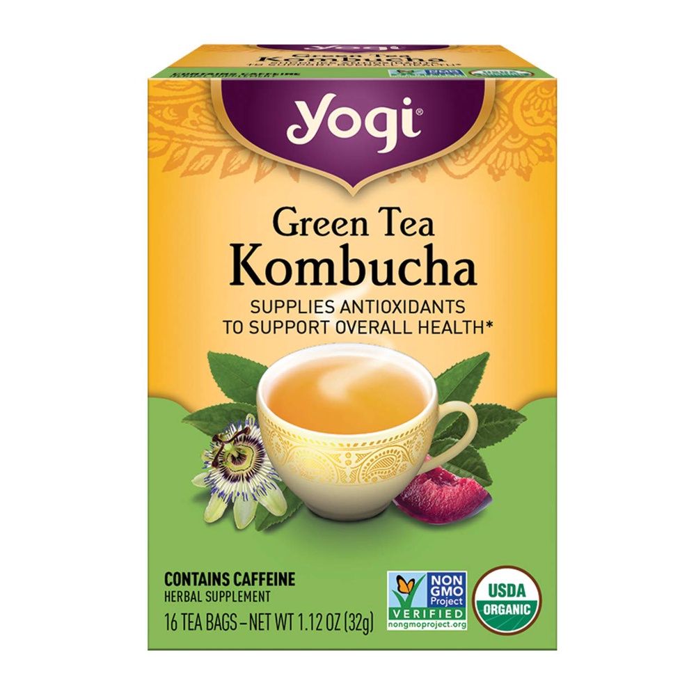 

Yogi Tea Green Tea Pure Green Decaf Support Vitality 31 Gram