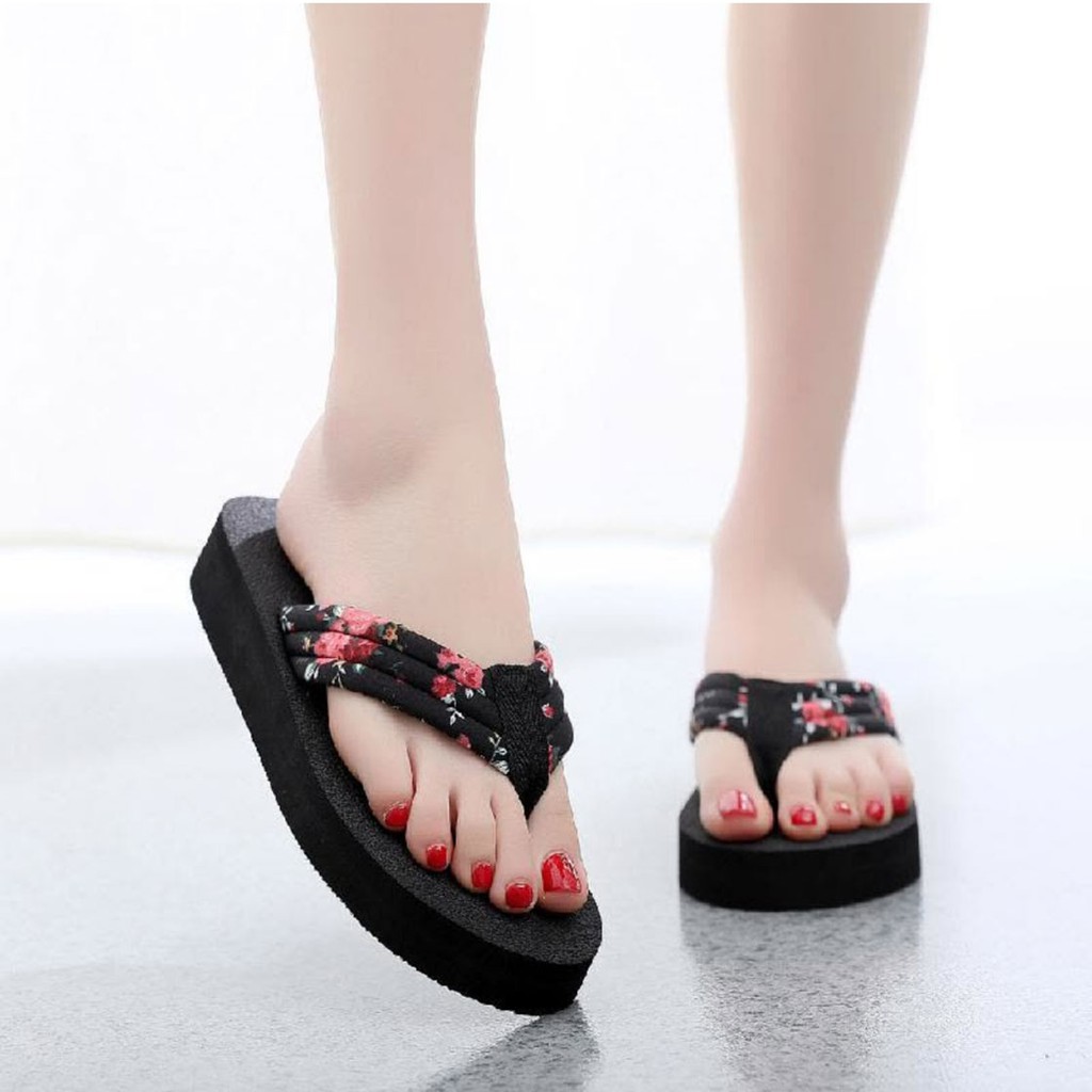  sandal  wanita motif bunga  Shopee Indonesia