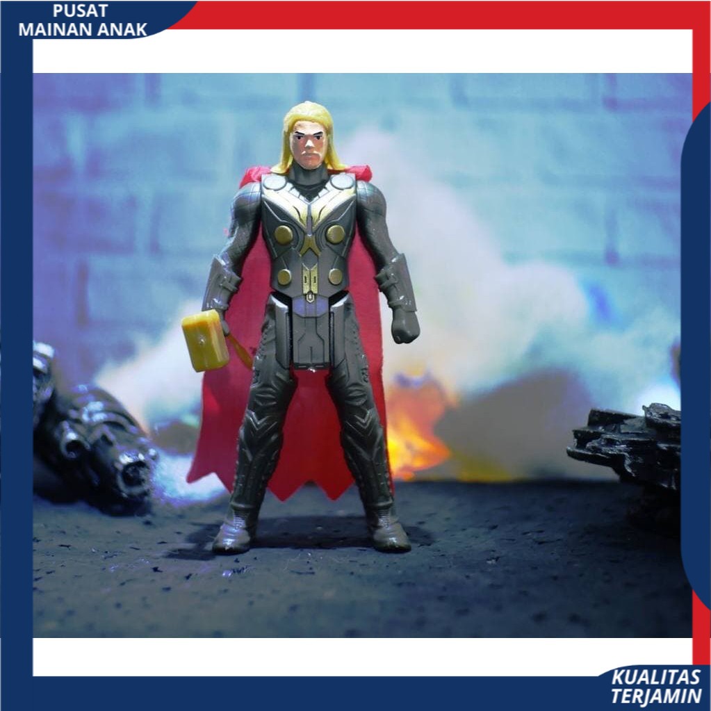 MAINAN ANAK ROBOT ACTION FIGURE Marvel Avengers 5 in1 IRONMAN THOR CAPT AMERICA HULK ANTMAN TERMURAH