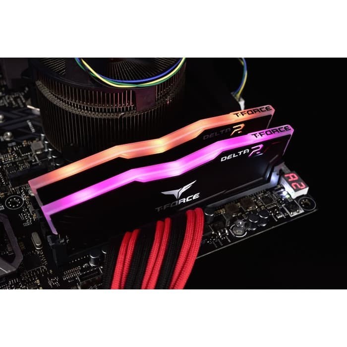 Memory Ram Team Delta RGB 32GB (2X16GB) 3200Mhz BLACK - Dual Channel