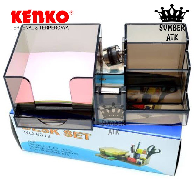 

DESK SET ORGANIZER KENKO K-8312 Tempat Organize Alat tulis Meja