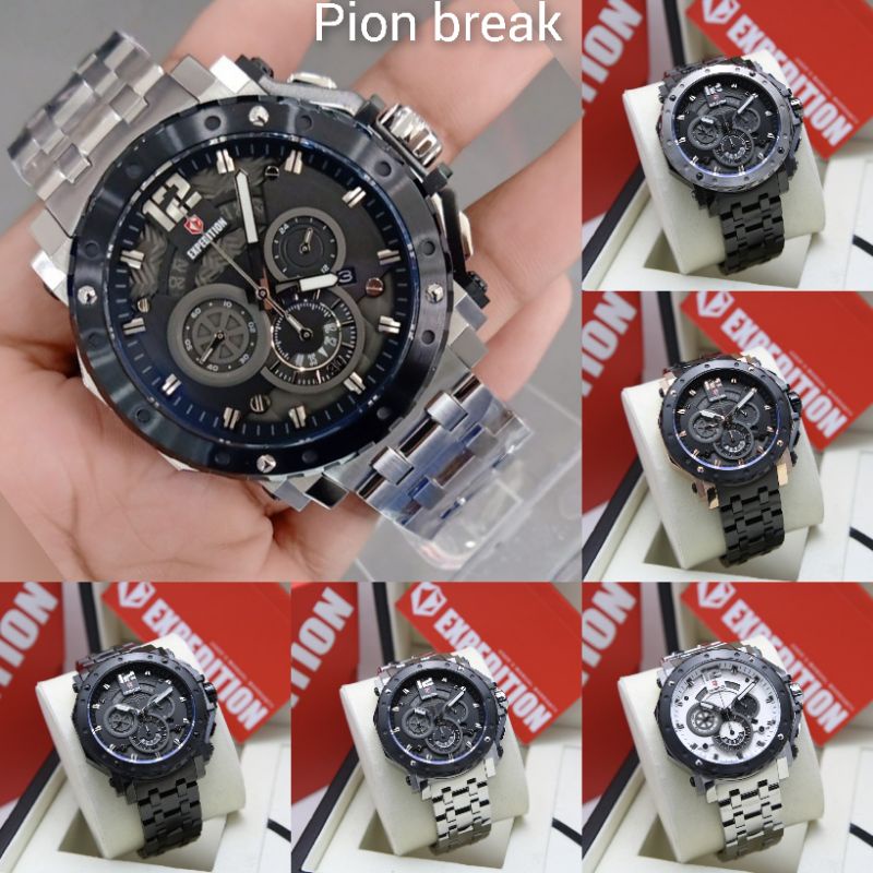 6402 - JAM TANGAN PRIA EXPEDITION E 6402 | E6402 RANTAI STAINLES STEEL AUTHENTIC