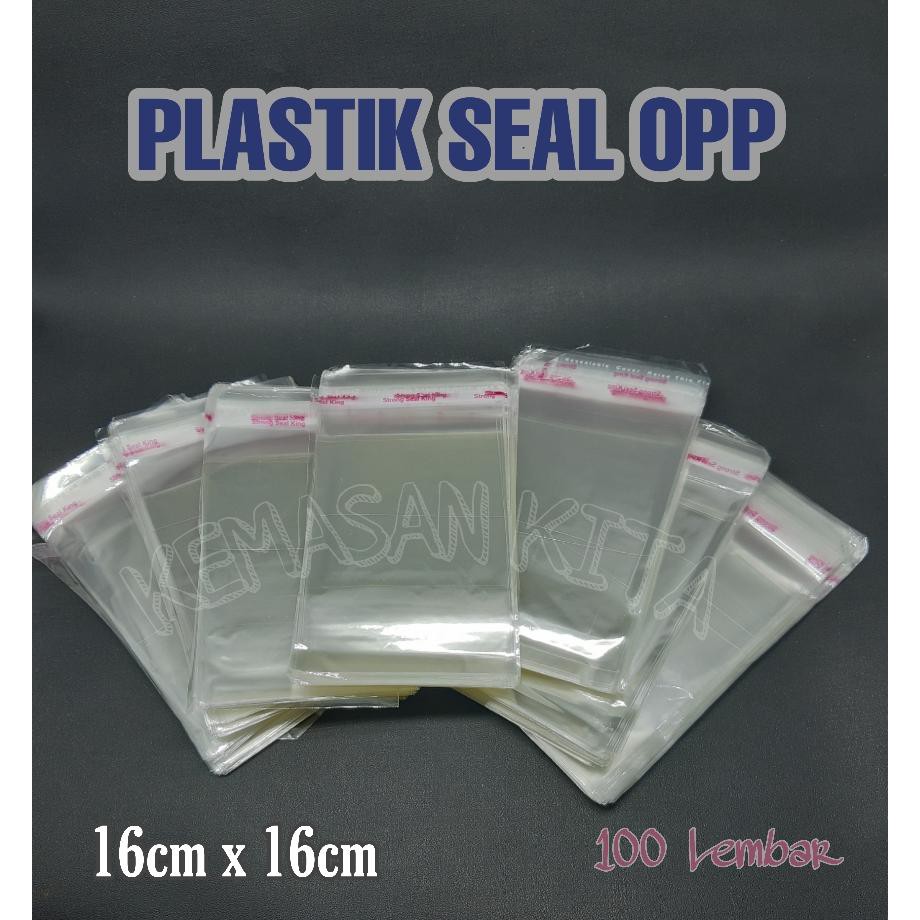 

Kantong Plastik Opp Seal Lem Perekat Kemasan Souvenir Kue 16x16 cm