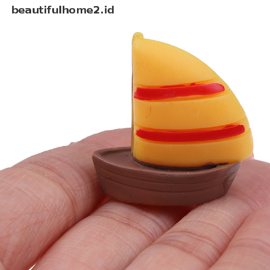 (Beautifulhome2.Id) Miniatur Kursi Pantai / Perahu / Payung Skala 1: 12 Untuk Dekorasi Rumah Boneka