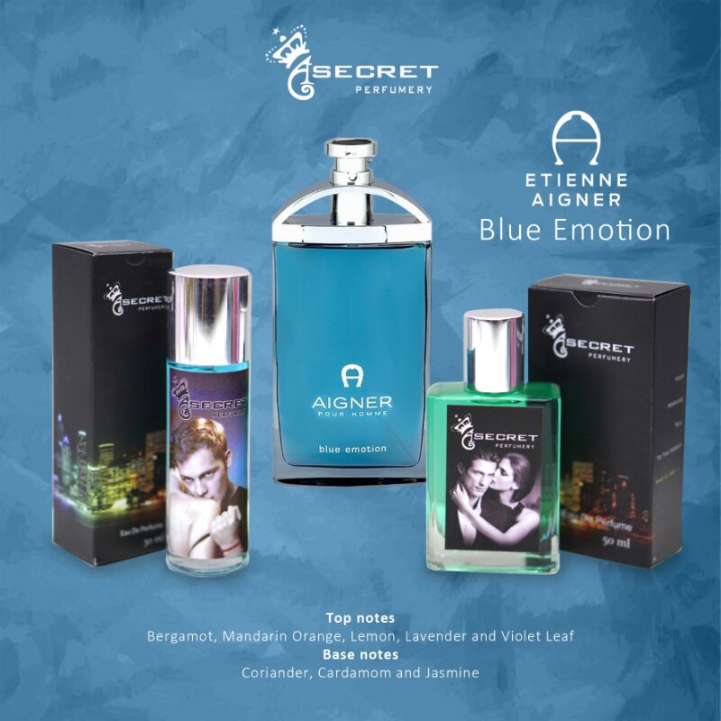 PARFUM AIGNER BLUE EMOTION Refill By ASECRET PARFUM 35ML Free Tester