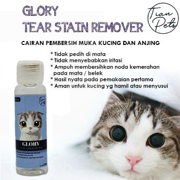 Glory Tear Stain Remover Eyes 30ml - Obat Pembersih Muka Kucing &amp; Anjing 30 ml