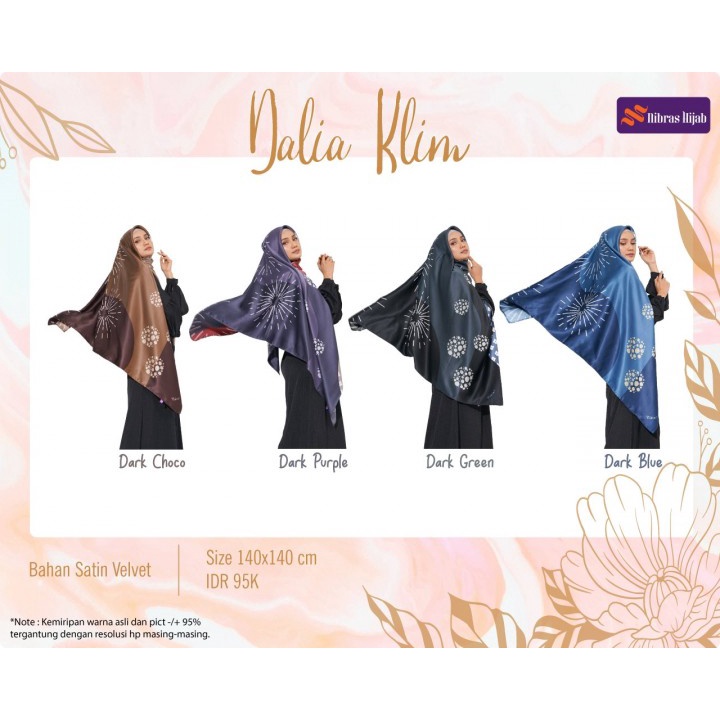SEGIEMPAT DALIA KLIM ORIGINAL BY NIBRAS HIJAB FASHION WANITA MUSLIM KERUDUNG JILBAB SEGI EMPAT SYARI