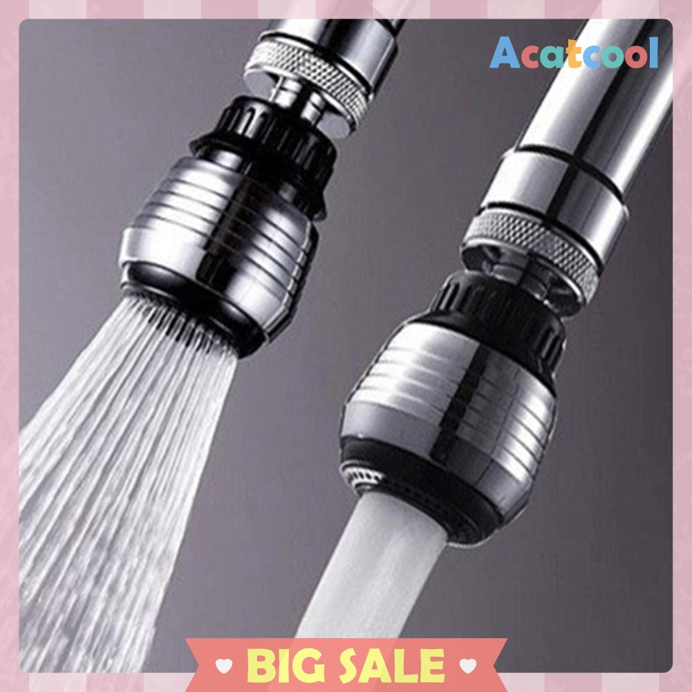 360° Rotary Universal Water Saving Tap Faucet Bubble Aerator Nozzle Filter