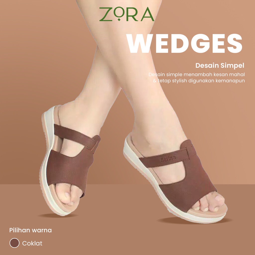 Sandal Wanita Zora Wedges Wanita Hanna Terbaru 2022