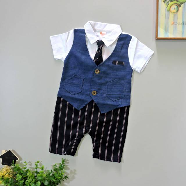 LDK0 BAJU  BAYI  IMPORT  ROMPER PREMIUM VEST IMPORT  