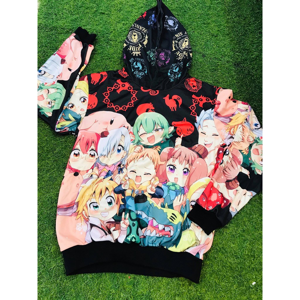 Hoodie Nanatsu Chibi Fullprint