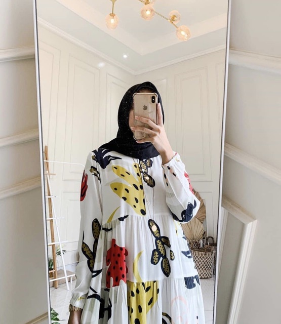 Kaktus Midi Tunik, ATASAN, TUNIK, Blouse wanita, atasan wanita, BLOUSE, Fashion muslim, baju wanita,