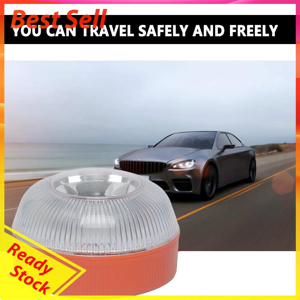 V16 LED Strobe Car Beacon Light Rechargeable Bike Magnetic Induction Lamp