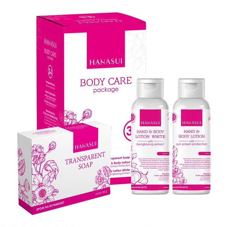 PAKET BODY CARE HANASUI 65gr