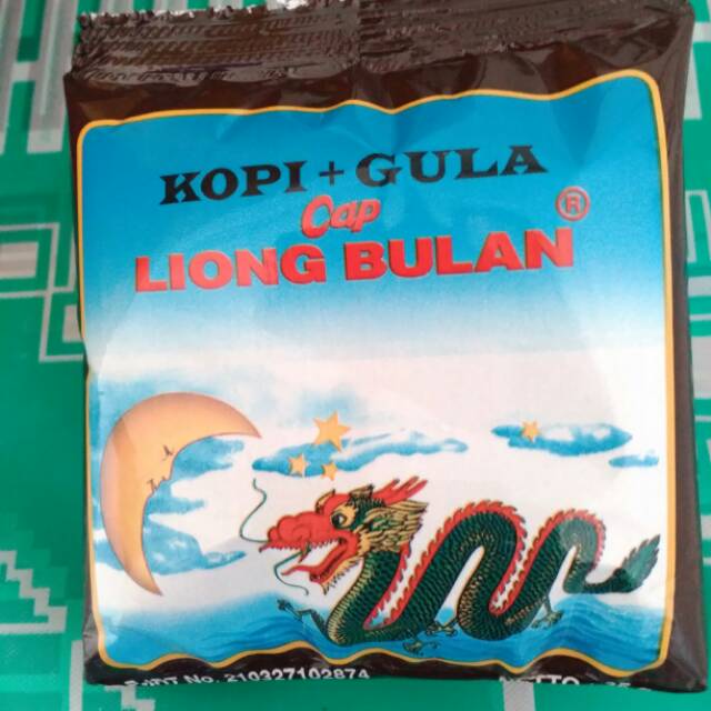 

Kopi + gula cap Liong Bulan