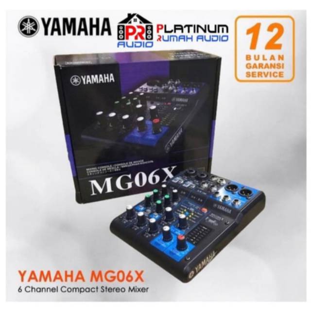 Mixer Audio YAMAHA MG 06X / MG06X Garansi Resmi  100% ORIGINAL  BEST  SELLER