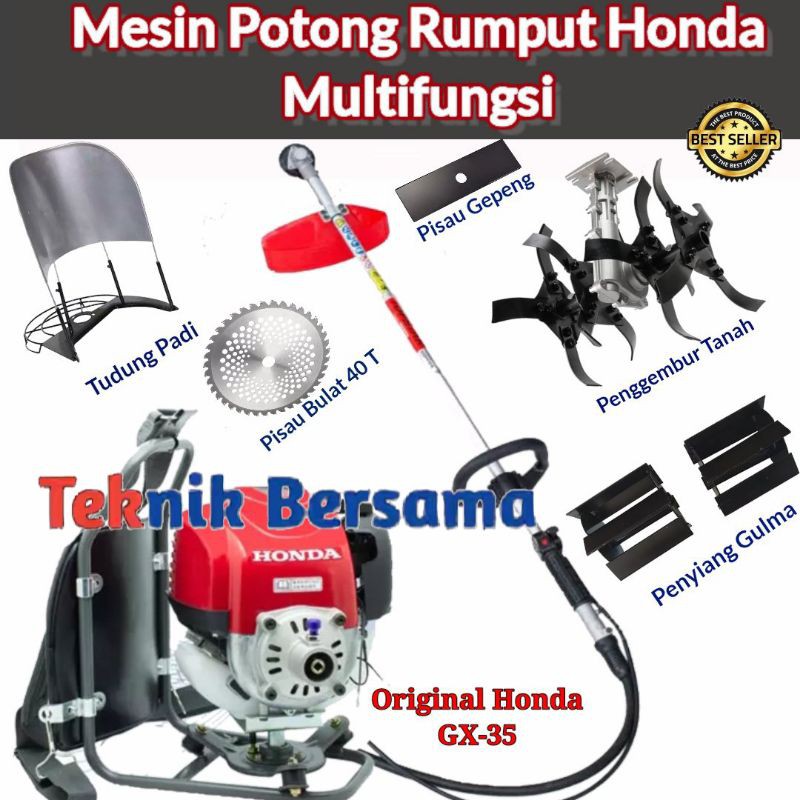 Honda Mesin Potong Rumput Honda Multifungsi 4in 1 Shopee Indonesia