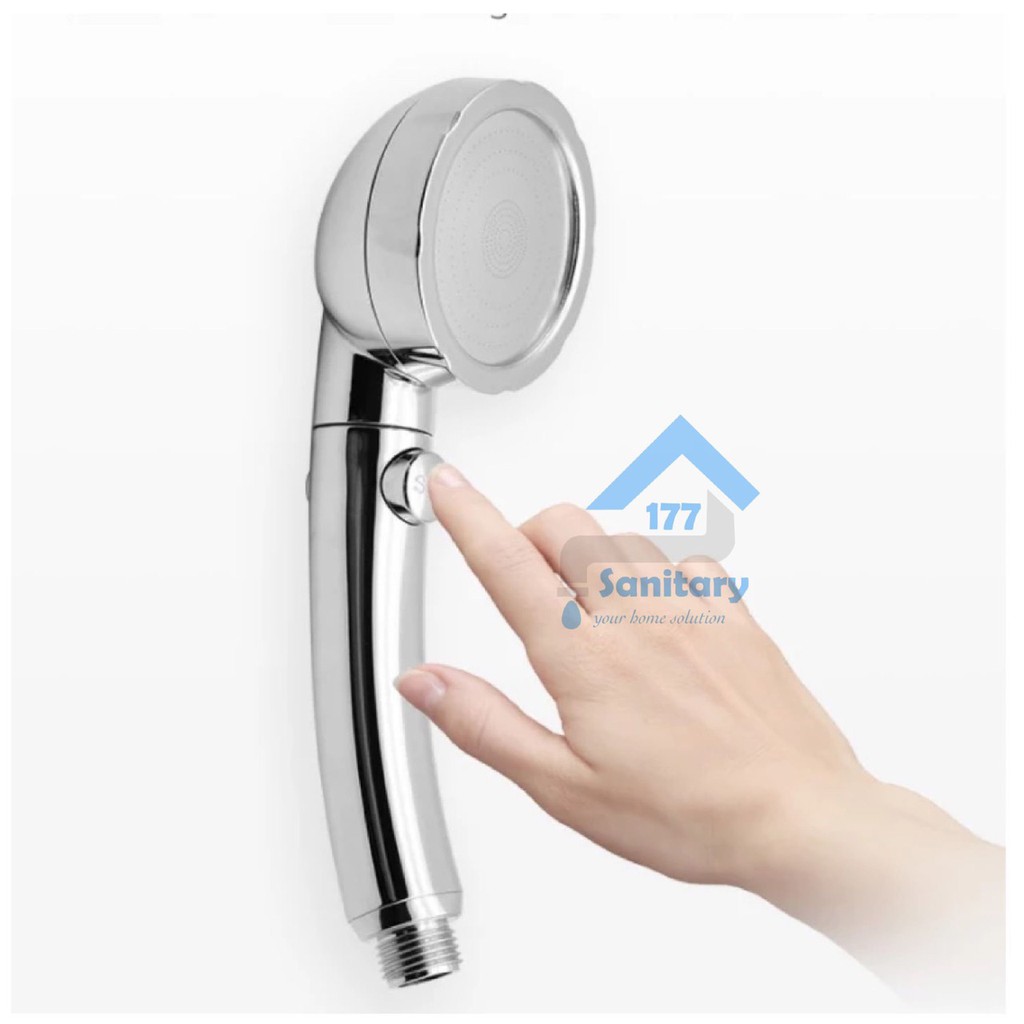 Super Hand Shower set Hemat Air 3in1 ON OFF 19001CH-HandShower semprotan mandi kepala 8cm /G79a-e40.mF