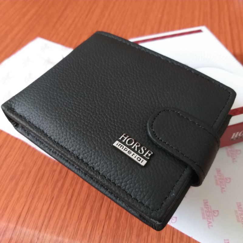 Dompet Kancing Kulit Asli Horse Imperial