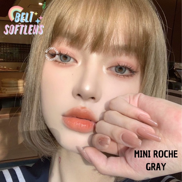 COD SEPASANG SOFTLENS MINI ROCHE GRAY GREY ABU ABU SOFLEN SOPLEN MURAH
