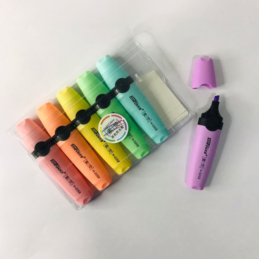 MurmerOfficial Pen Highlighter Pastel Colour Pen Journal Marker Pen Alat Tulis Replacement Penanda Warna S016