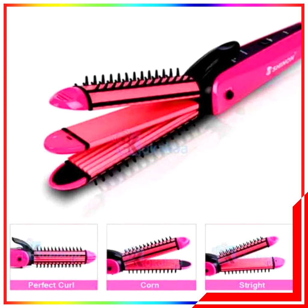 3in1 Catokan Rambut Styling Rambut Catok Lurus / Wavy / Curly 3in1 - Catokan Rambut Catok Nova 3 In 1/ Catok Nova 8890