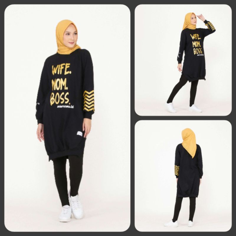 Atasan Tunik Muslim Wanita Premium Mareema