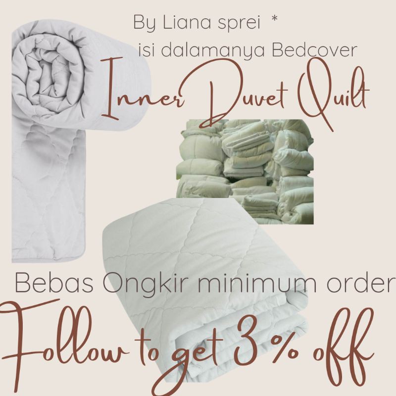 Inner Duvet Quilt Dalamnya Bedcover