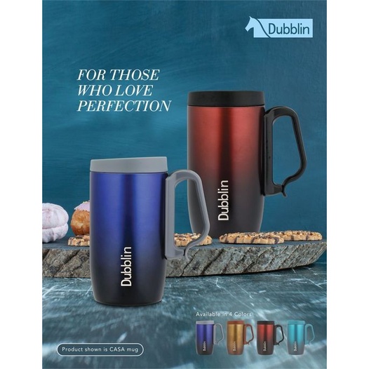 Trend-Mug Gelas Cangkir Bisa Panas Dingin 270 ml Dubblin Casa DBN-1757 1Pcs