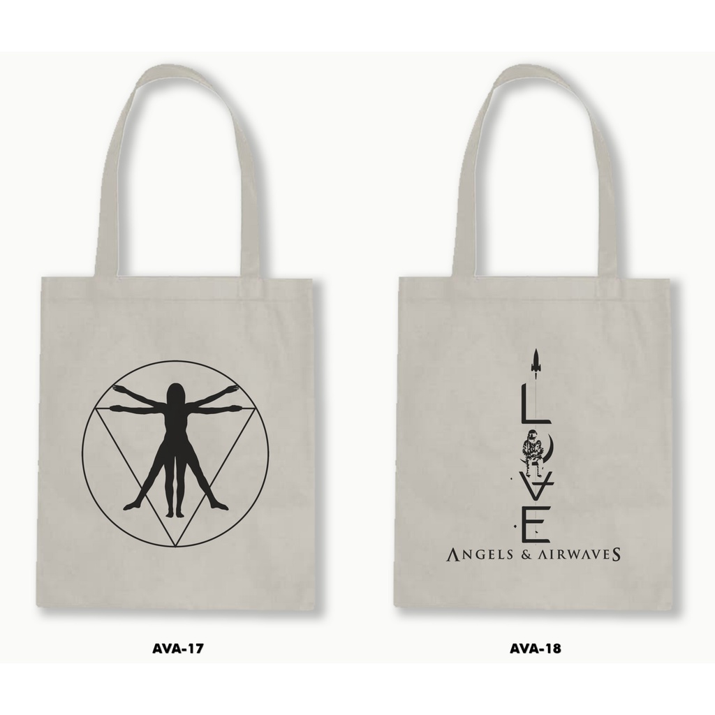 TOTE BAG BLACU - ANGELS AND AIRWAVES 01