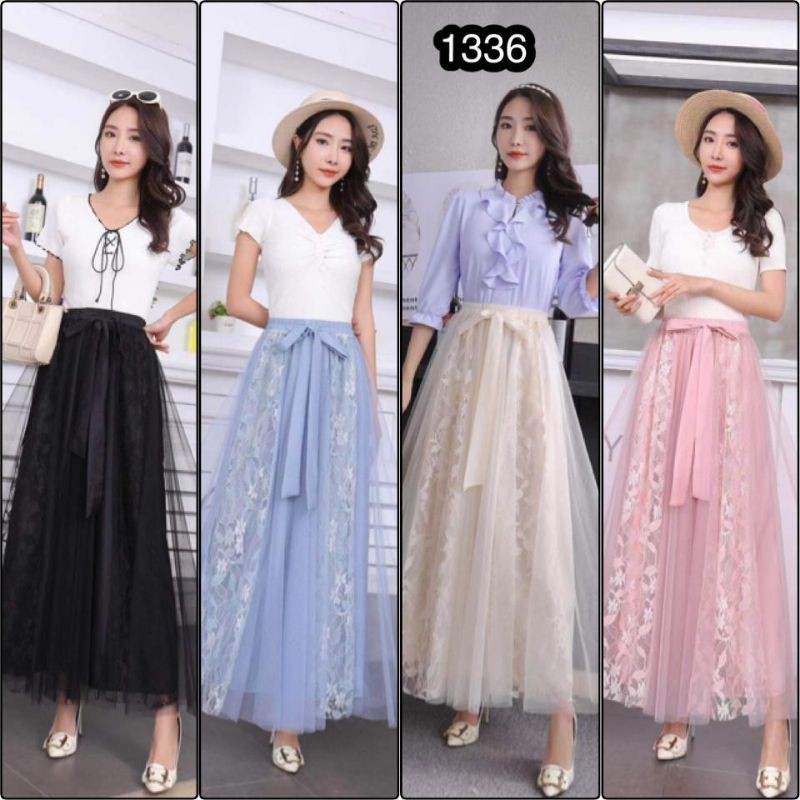 𝑱𝒂𝒌𝒂𝒓𝒕𝒂𝑭𝒂𝒔𝒉𝒊𝒐𝒏 brokat maxy skirt import lace maxy elegan mewah brocade bunga tile rok tali