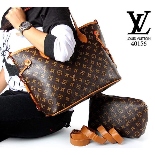 Totebag lv murah 2in1 ❤️