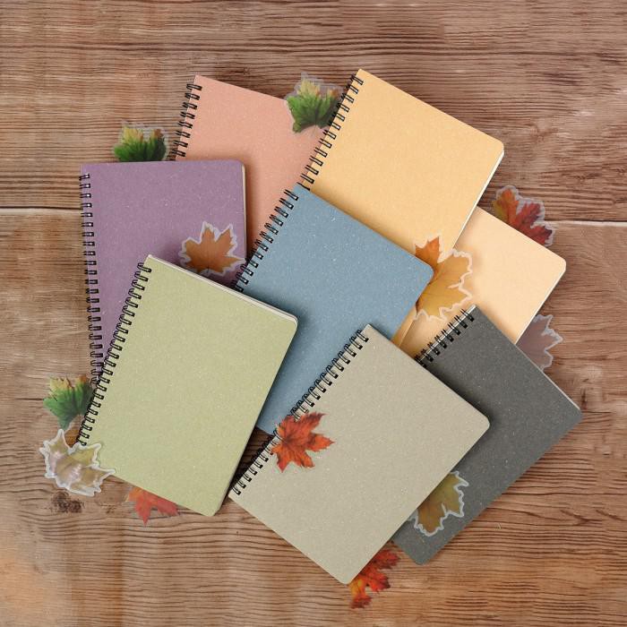 

Panmomo Colors Of Autumn Spiral Ruled Notebook A5 / Buku Tulis A5 - Honey Wheat
