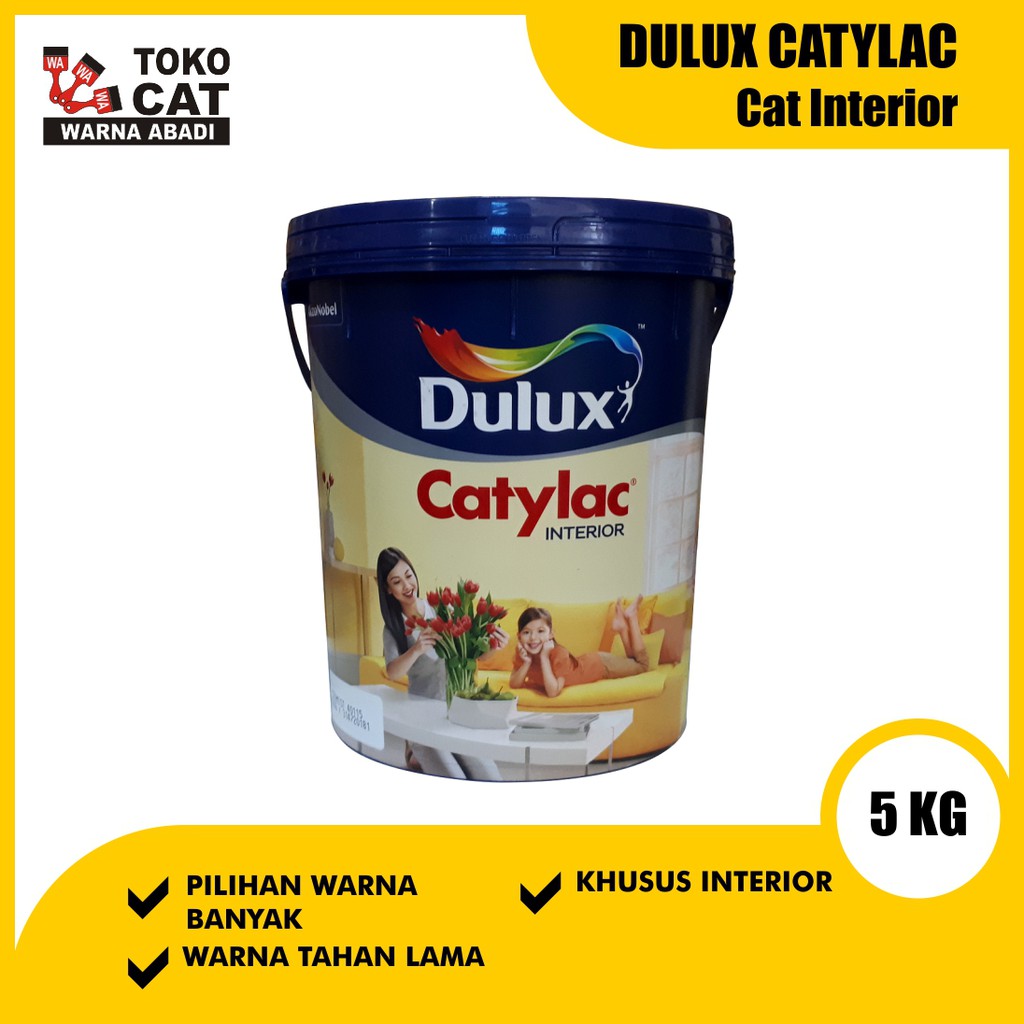 Jual CAT TEMBOK DULUX CATYLAC 5 KG Indonesia