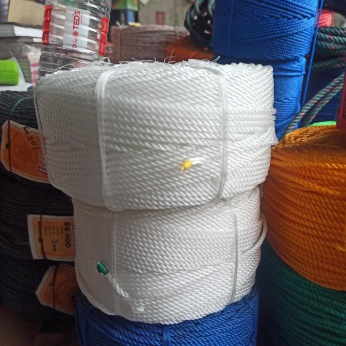 

FALSH SALE Tali Tambang 3mm putih harga per 1 rol