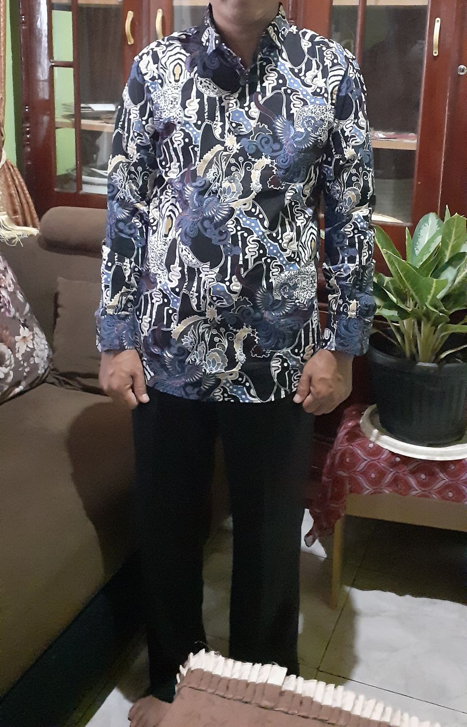 Cbl619 Kemeja Batik Pria Slim Fit Mewah Linabatikdistro Unik Baju Batik Pria Best Seller