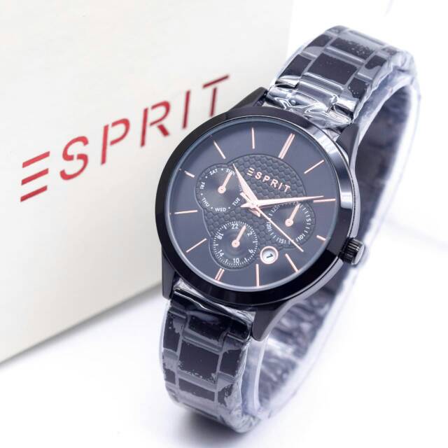 Jam Tangan Wanita Esprit Chrono Off Body Hitam