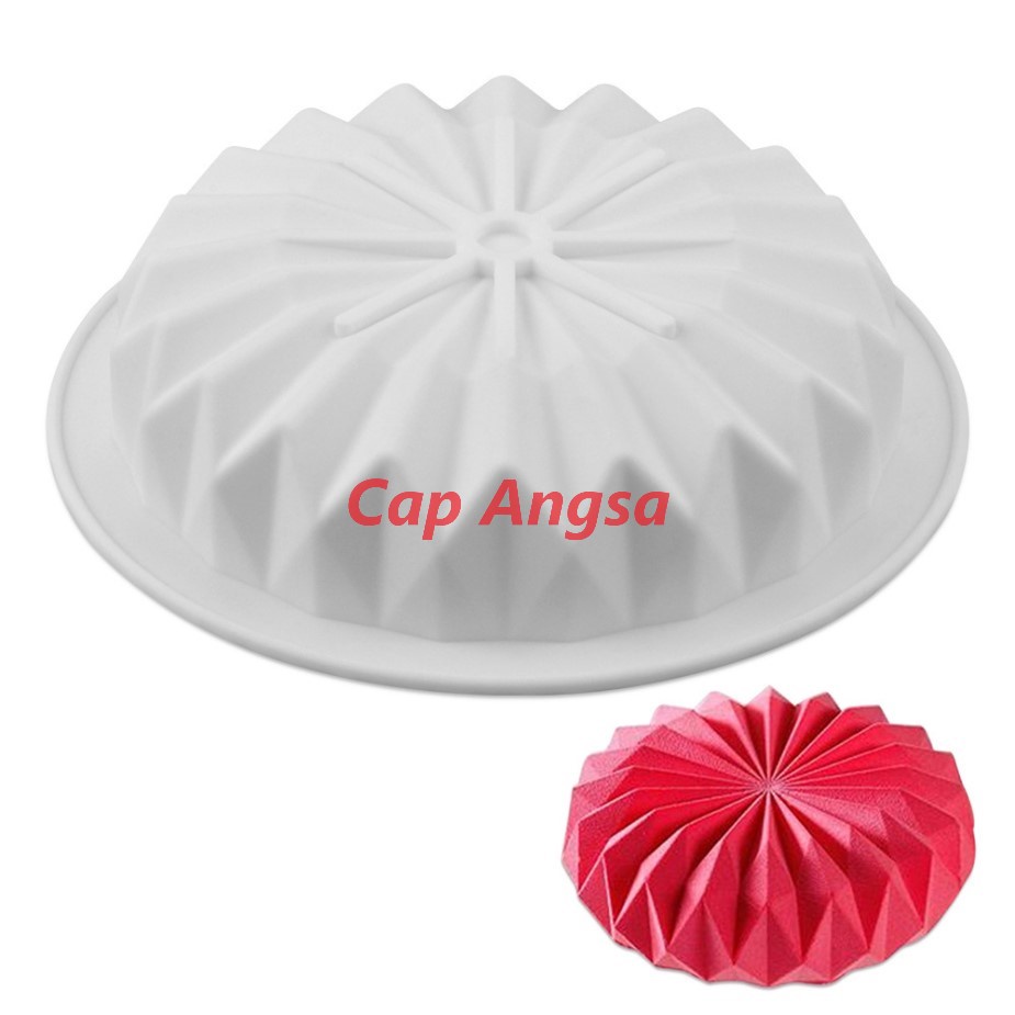 SILICON MOULD LACE ORIGAMI SILICONE MOULD BUNDAR BULAT 3D SILIKON CAKE PINATA PUKUL MOUSSE FONDANT COKLAT