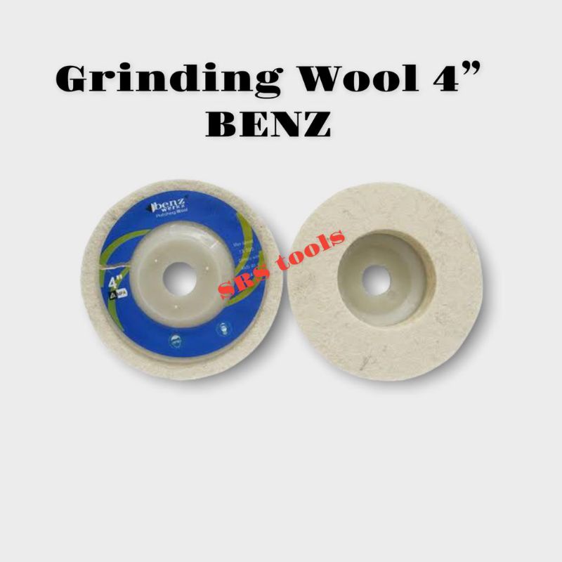 Batu Gerinda Poles Wol / Grinding Wool / Polishing Wool 4" Inch BENZ