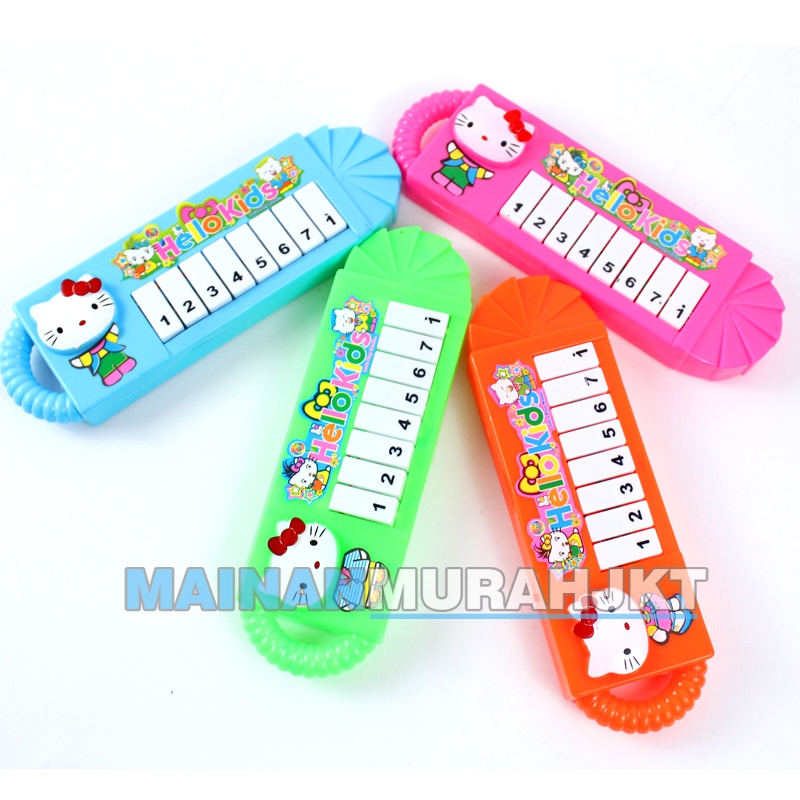 MAINANKEI  ANAK MURAH PIANO MINI ST25-PI HELLO KIDS PIANO HELLOKITTY ANAK EDUKASI MUSIK